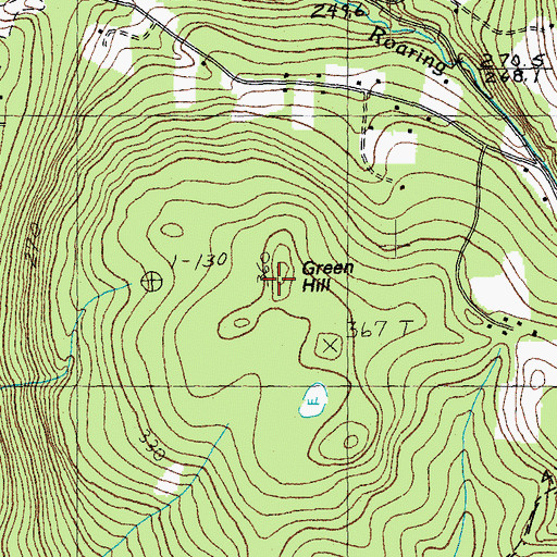 Topographic Map of Green Hill, VT