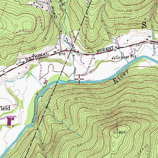 Topographic Map of Guernsey Brook, VT