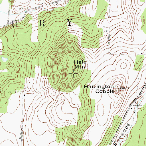 Topographic Map of Hale Mountain, VT