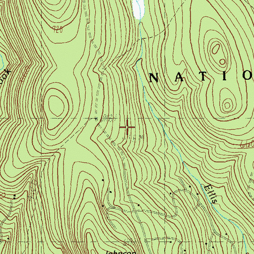 Topographic Map of Hathaway Cemetery, VT