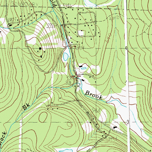 Topographic Map of Haystack Brook, VT