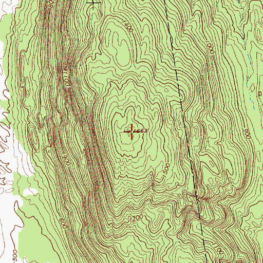 Topographic Map of Hogback Mountains, VT