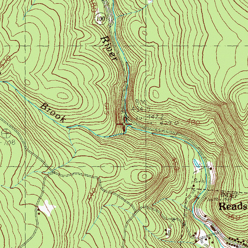 Topographic Map of Howe Pond Brook, VT