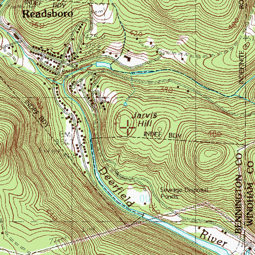 Topographic Map of Jarvis Hill, VT