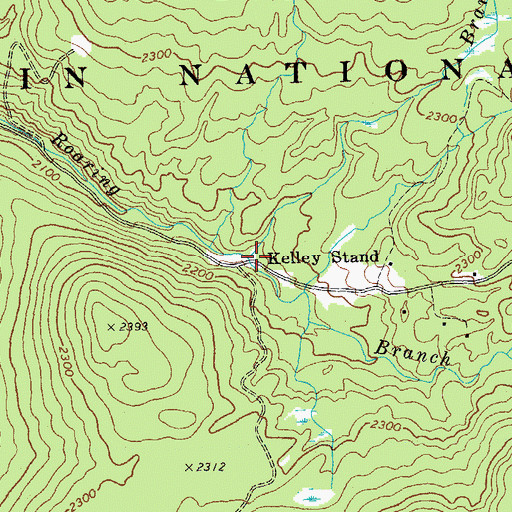 Topographic Map of Kelley Stand, VT