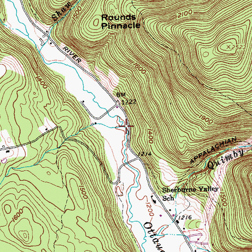 Topographic Map of Kent Brook, VT