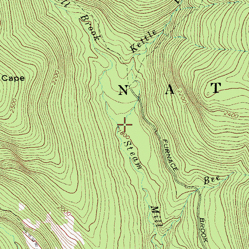 Topographic Map of Kettle Brook, VT