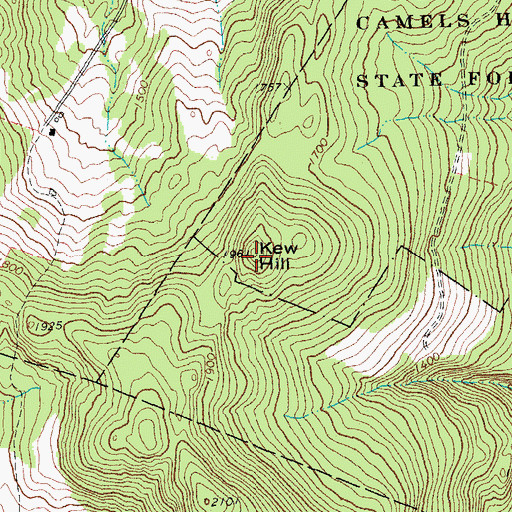 Topographic Map of Kew Hill, VT