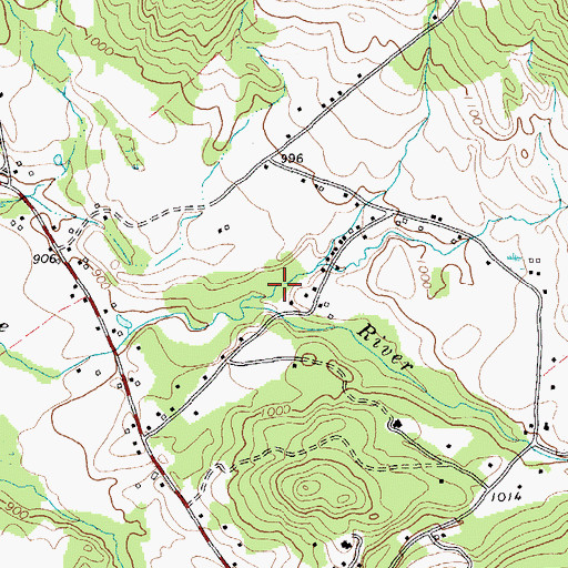 Topographic Map of Kirby Hollow, VT