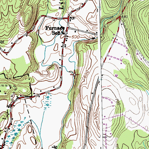 Topographic Map of Little Brook, VT