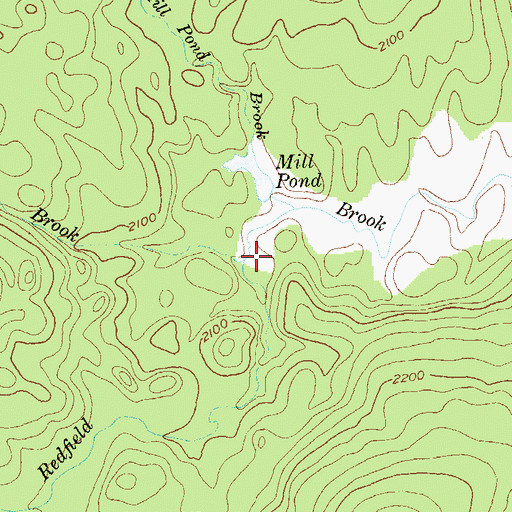 Topographic Map of Little Pond Brook, VT