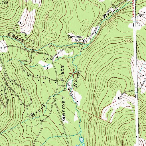 Topographic Map of Lockwood Brook, VT