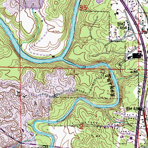 Topographic Map of Kimberly Number 2 Slope Mine, AL