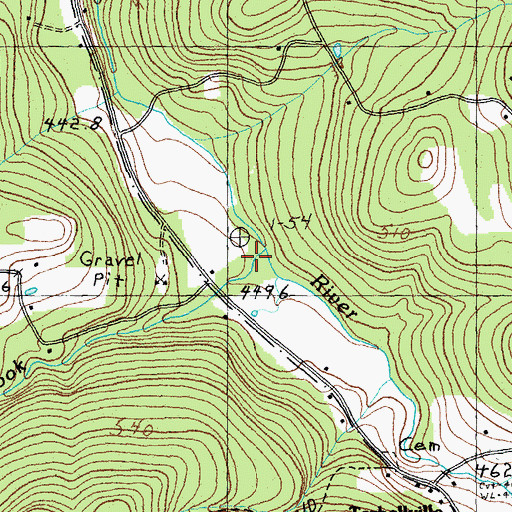Topographic Map of Meadow Brook, VT