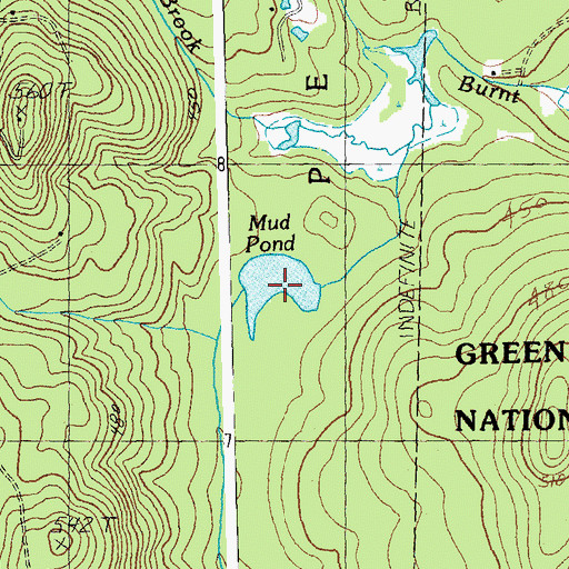 Topographic Map of Mud Pond, VT