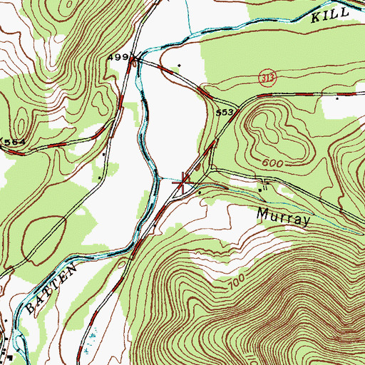 Topographic Map of Murray Hollow, VT