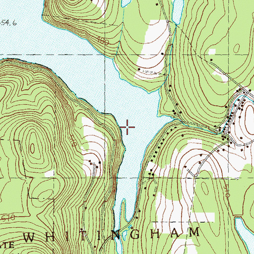 Topographic Map of Number Nine Brook, VT