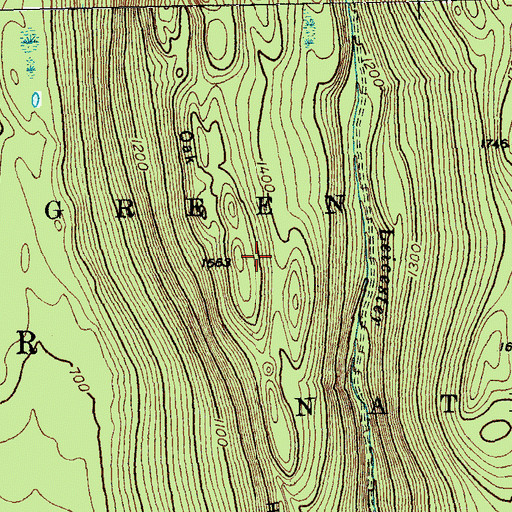 Topographic Map of Oak Hill, VT