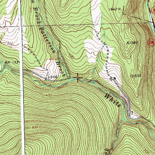 Topographic Map of Patterson Brook, VT