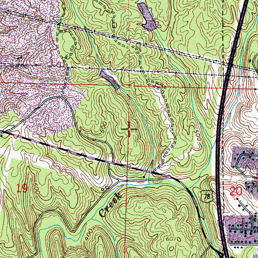 Topographic Map of Coal Creek Mine, AL