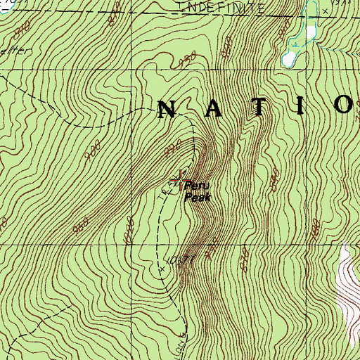 Topographic Map of Peru Peak, VT
