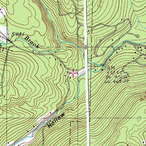Topographic Map of Pike Hollow, VT