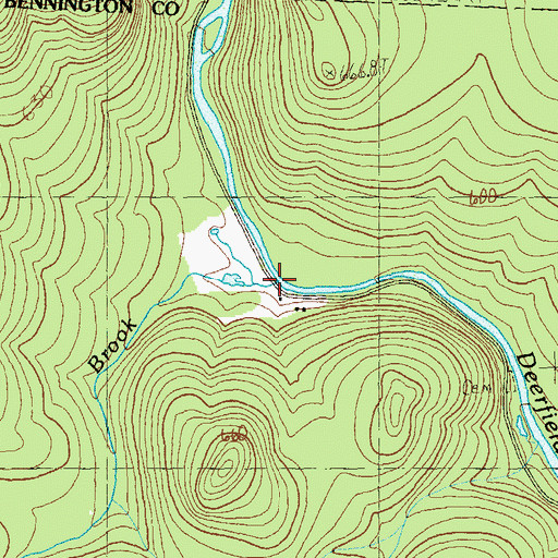 Topographic Map of Pine Brook, VT