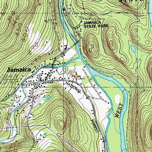 Topographic Map of Pleasant View Cemetery, VT