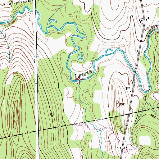 Topographic Map of Pond Brook, VT