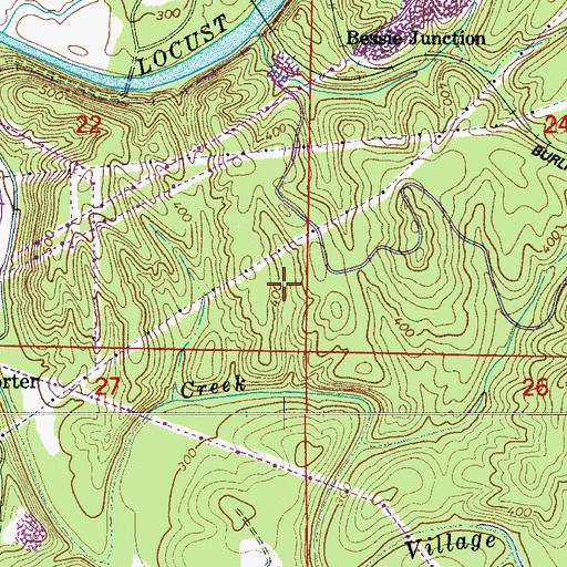 Topographic Map of Lindbergh Mine, AL