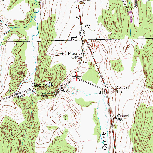 Topographic Map of Rockville, VT