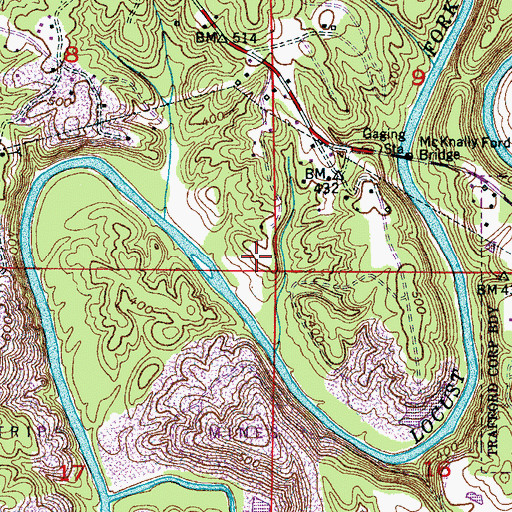 Topographic Map of Dixiana Mine, AL