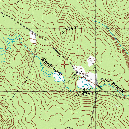 Topographic Map of School Number 5, VT