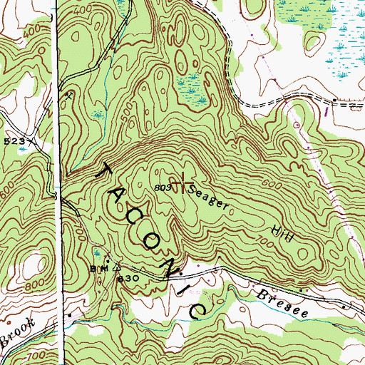 Topographic Map of Seager Hill, VT