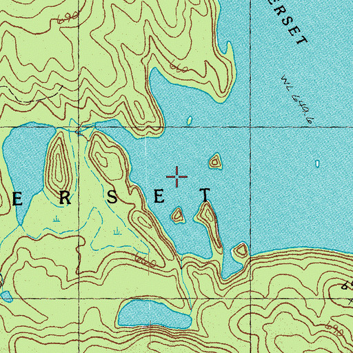 Topographic Map of Somerset Reservoir, VT