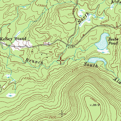 Topographic Map of South Alder Brook, VT