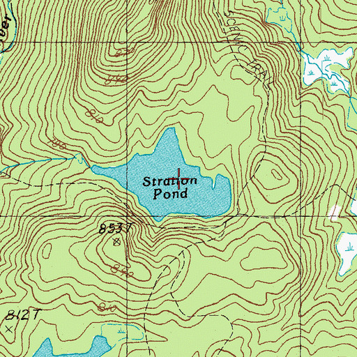 Topographic Map of Stratton Pond, VT