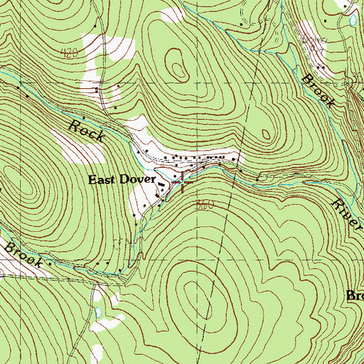 Topographic Map of Taft Brook, VT