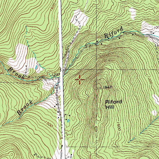 Topographic Map of Toddy Brook, VT