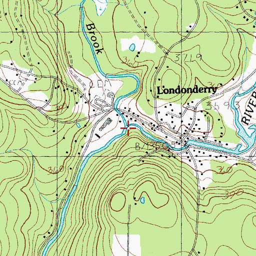 Topographic Map of Utley Brook, VT