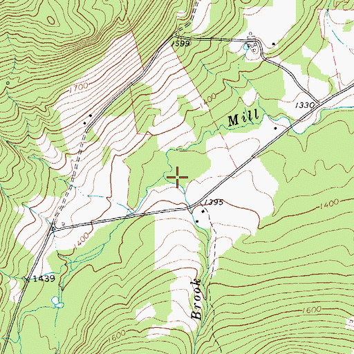 Topographic Map of Weatherby Brook, VT