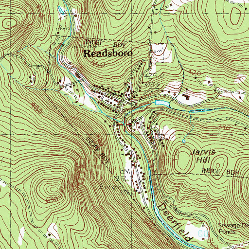 Topographic Map of West Branch Deerfield River, VT
