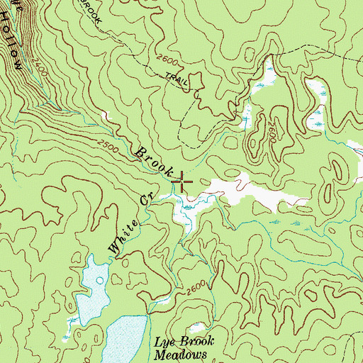 Topographic Map of White Creek, VT