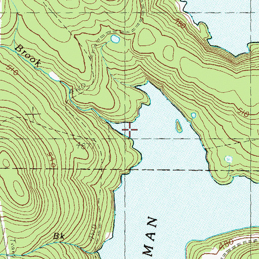 Topographic Map of Wilder Brook, VT