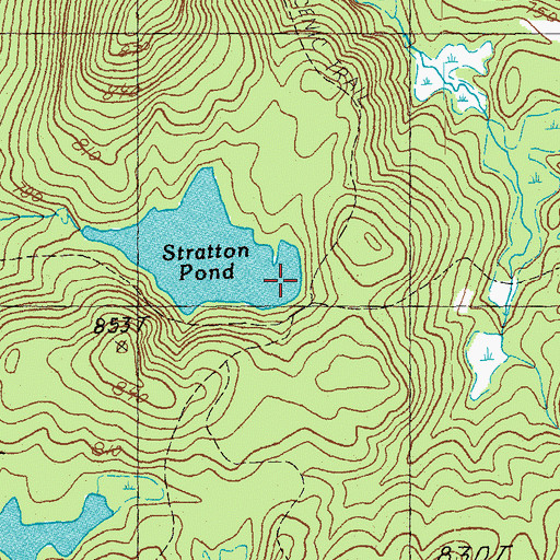 Topographic Map of Willis Ross Camp, VT