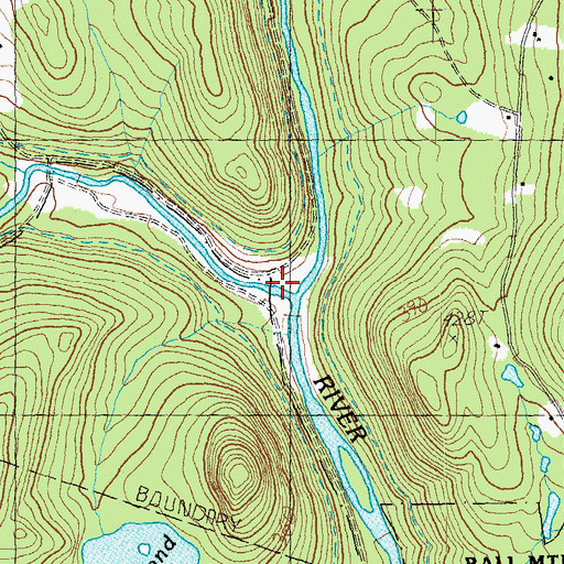 Topographic Map of Winhall Station, VT