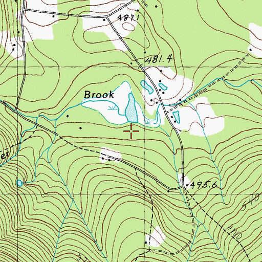 Topographic Map of Feller Brook, VT