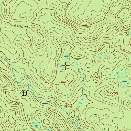 Topographic Map of George D Aiken Wilderness, VT