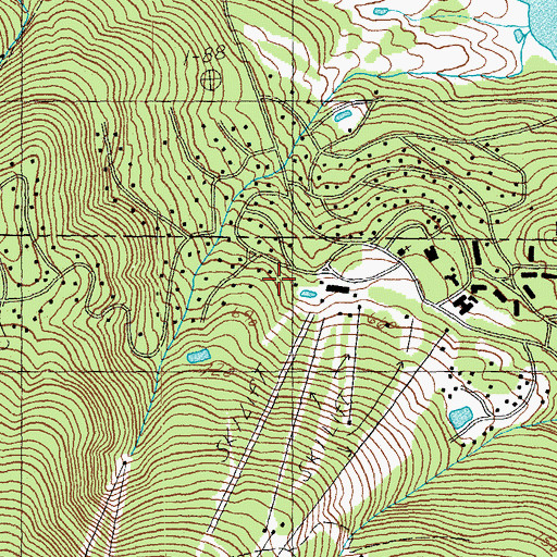 Topographic Map of Stratton Mountain Winter Sports Area, VT