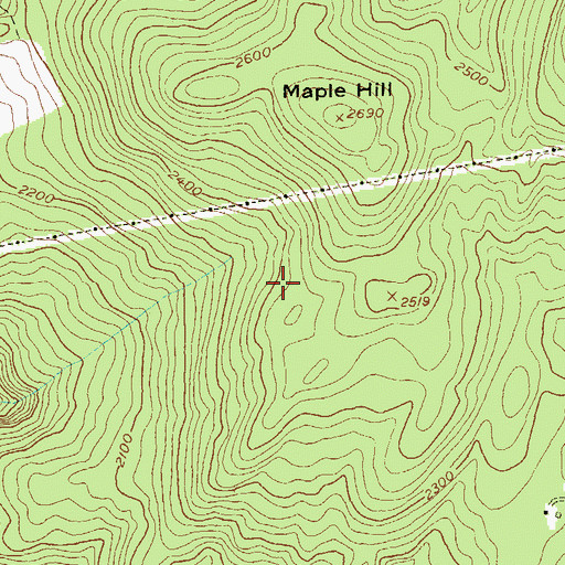 Topographic Map of Mellville Nanheim Shelter, VT